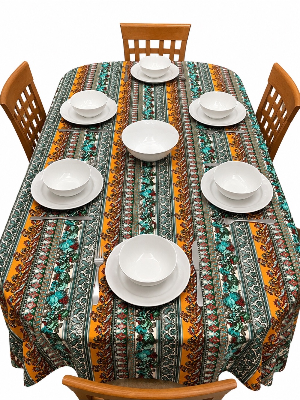 Handmade French Provence Tablecloth – 100% Cotton – 142 x 288 cm